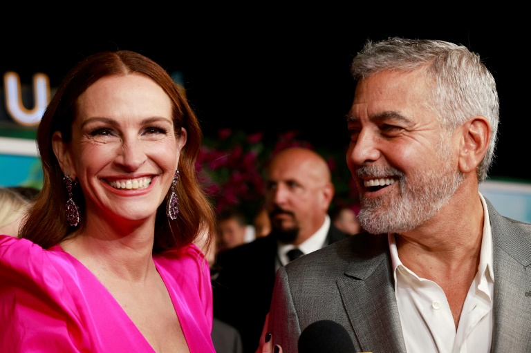 Clooney and Roberts, pictured here in 2022, will be among the stars at Venice (Michael Tran) (Michael Tran/AFP/AFP)