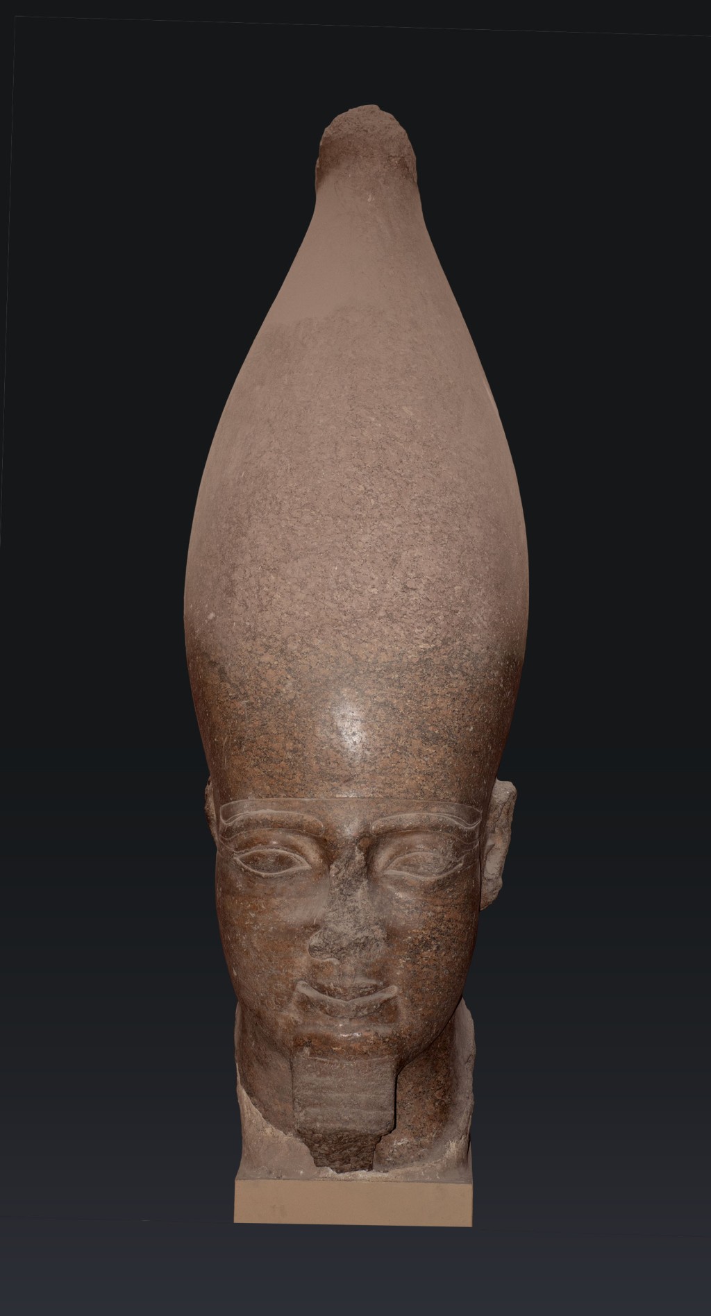 Colossal head of Senwosret I (usurped by Rameses II)
