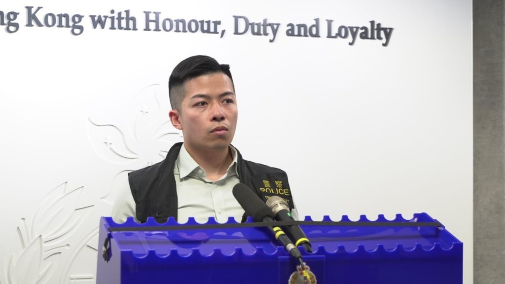 Sham Shui Po district crime squad senior inspector Wan Tin-sing