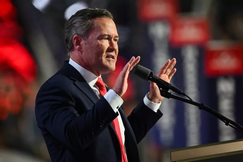 Rep. Michael Waltz speaks at the Republican National Convention on July 17. President-elect Donald Trump has reportedly named Waltz his White House national security adviser. AFP/Getty Images Rep. Michael Waltz speaks at the Republican National Convention on July 17. President-elect Donald Trump has reportedly named Waltz his White House national security adviser. AFP/Getty Images