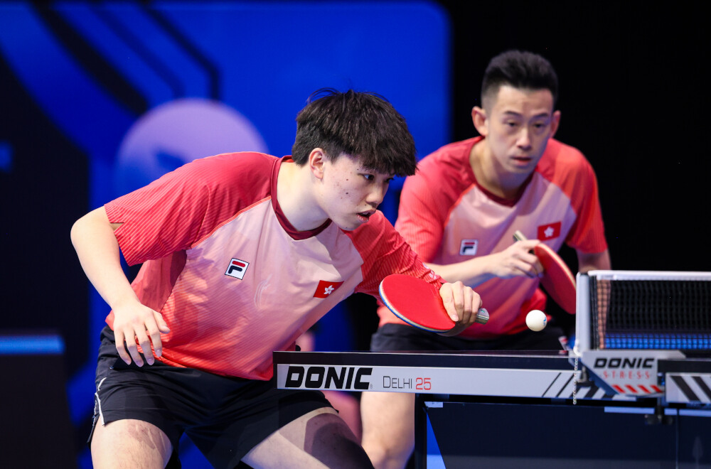 Hong Kong’s table tennis team has scored a historic breakthrough, with the men’s doubles partnership of Wong Chun-ting (right) and Baldwin Chan Ho-wah rising to World No. 1 in the latest WTT world rankings.