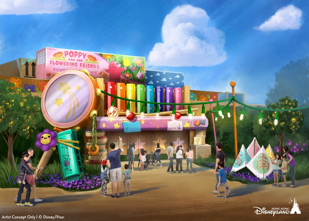 The new show introduces Poppy, an original plush toy character created exclusively for the story. (Source: Hong Kong Disneyland)