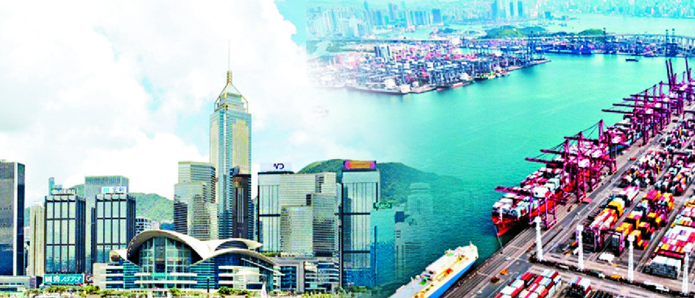 Hong Kong's status as a free port will work to its advantage amid the trade war. SING TAO