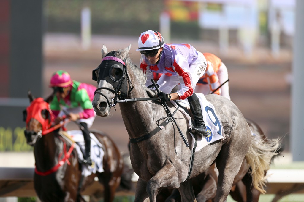 Luke Middlebrook has Talents Ambition on top in a competitive Class 2. HKJC