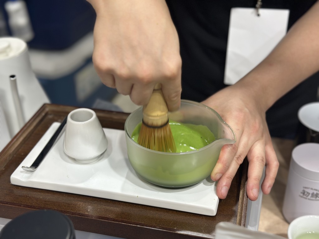 Local shop First Glance’s Usucha hand-whisked matcha.