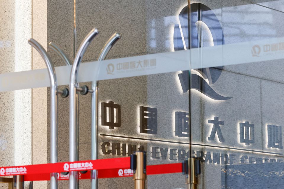 The logo of China Evergrande is seen at China Evergrande Centre in Hong Kong, China. (Reuters) The logo of China Evergrande is seen at China Evergrande Centre in Hong Kong, China. (Reuters)