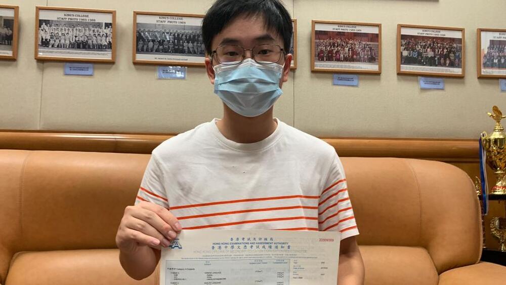 Top scorer Kam Chung-hin from King’s College.