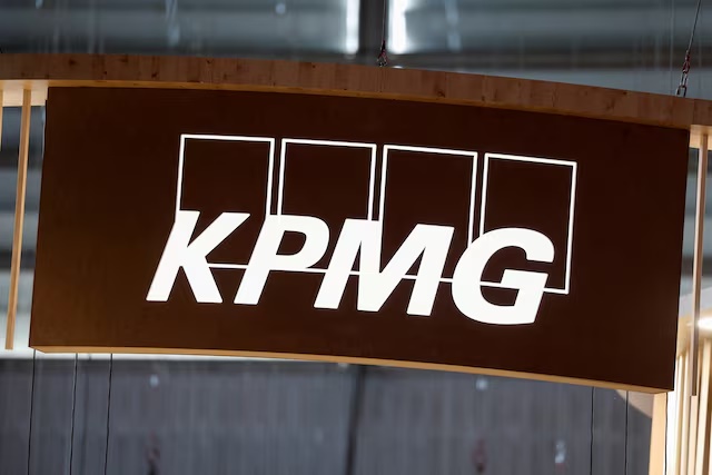 A logo of KPMG is seen at the Porte de Versailles exhibition center in Paris, France June 15, 2022. REUTERS/Benoit Tessier/File Photo