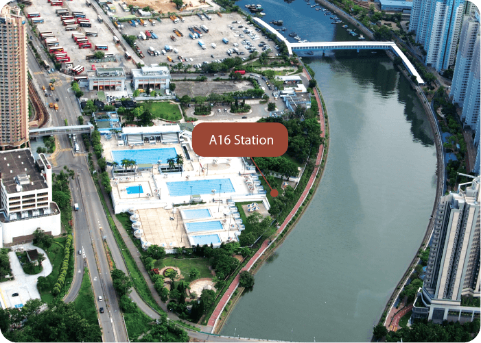 A16 Station of the Tuen Mun South Extension Line. Photo from MTR Corp.