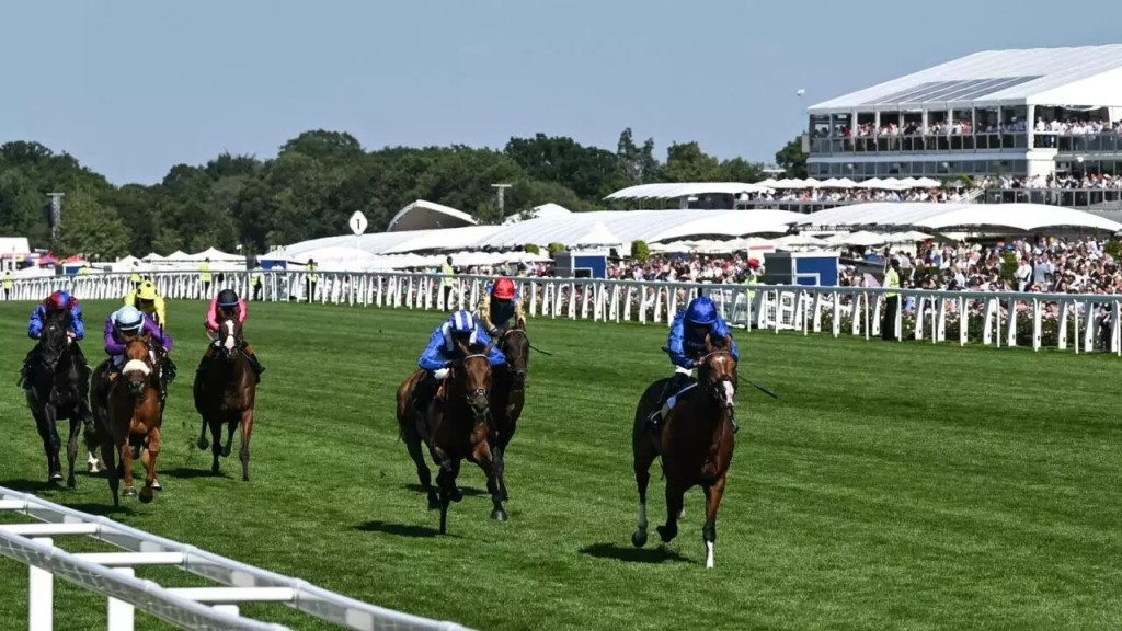 William Buick ended a frustrating run to land the Group One Prince of Wales's Stakes on Ombudsman on the second day of Royal Ascot © JUSTIN TALLIS / AFP