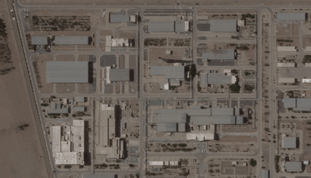 Satellite image shows buildings at Isfahan Nuclear Technology Center in Isfahan, Iran May 17, 2025. Planet Labs PBC via REUTERS/File Photo 