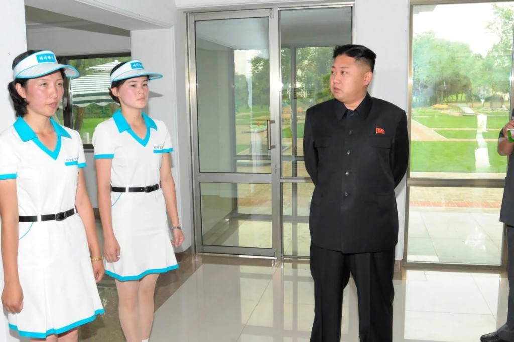 North Korean leader Kim Jong-Un visits a building at a mini-golf course at the Rungna People's Pleasure Ground. (Image: Reuters)