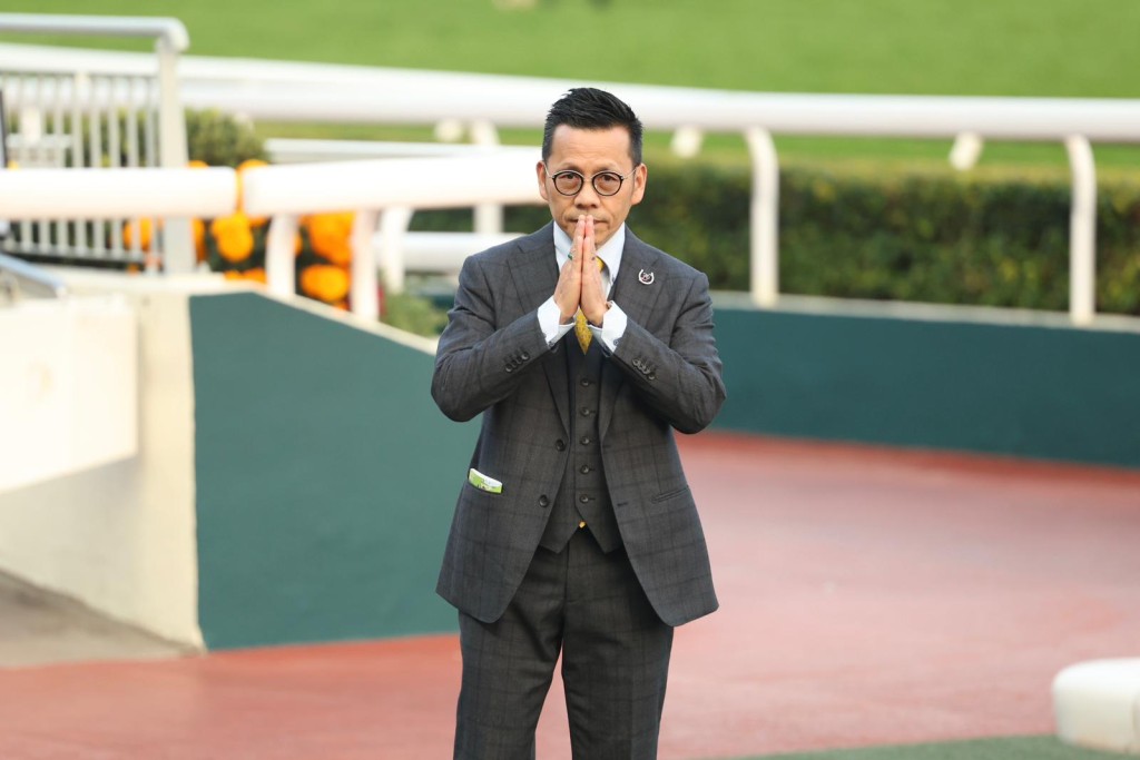 Frankie Lor after Loyal Bright's victory. Sing Tao 