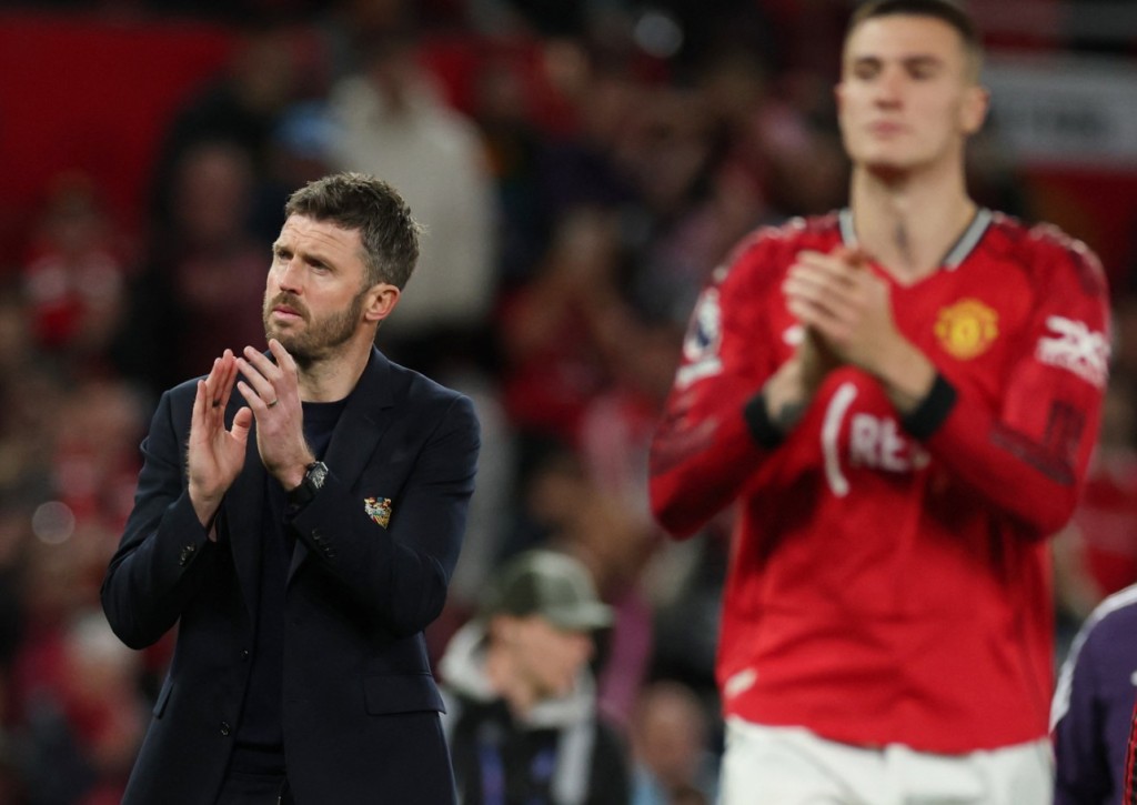 Michael Carrick has won 10 of his 15 matches in charge in all competitions. REUTERS