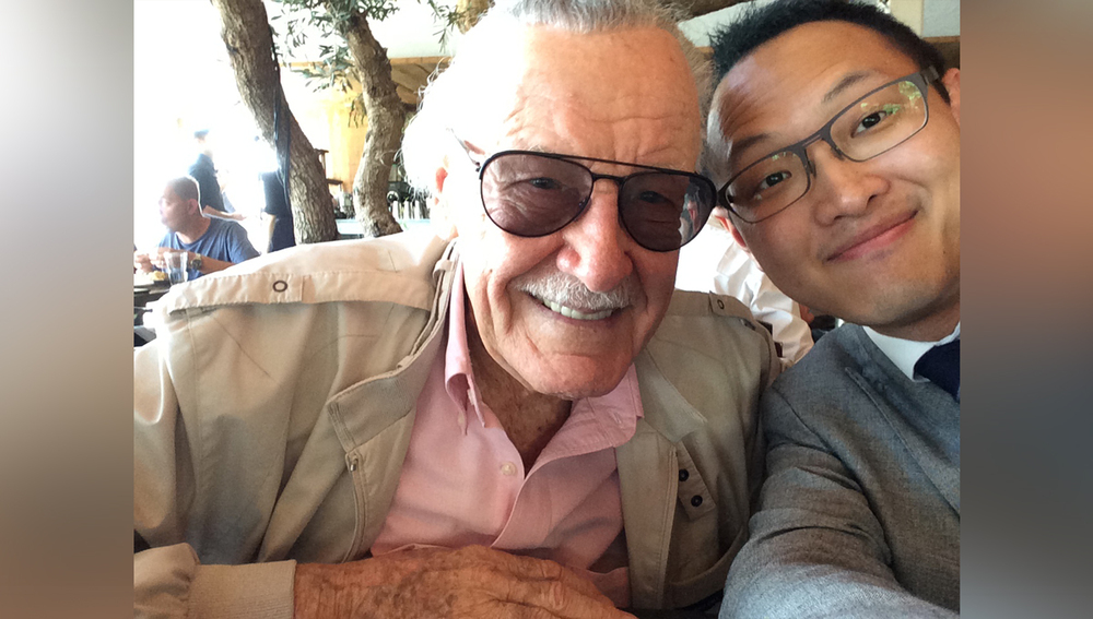 Stan Lee (left), the legendary creator of Marvel Comics, has developed a close friendship with Daniel over the years.