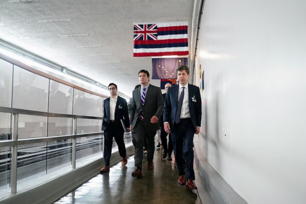 OpenAI CEO Sam Altman walks between meetings on Capitol Hill, in Washington, D.C., U.S., July 29, 2026. REUTERS/Nathan Howard