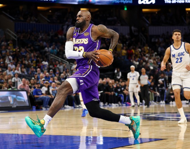 LeBron James broke the NBA record for most regular-season games played, taking the court for the 1,612th time. REUTERS