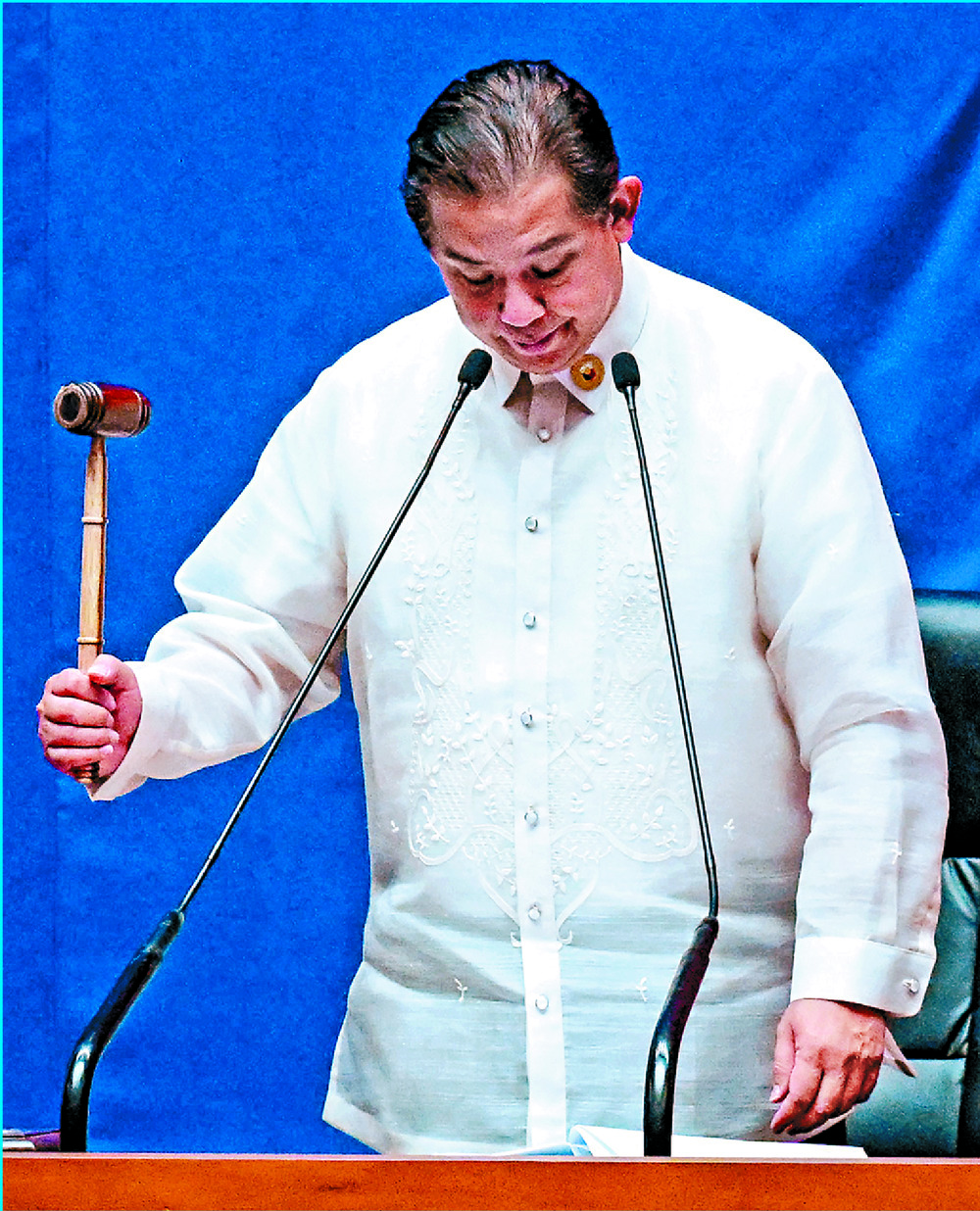 House Speaker Martin Romualdez confirms the impeachment vote. AFP House Speaker Martin Romualdez confirms the impeachment vote. AFP