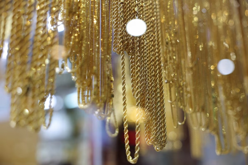Jewellery is displayed at the Gold Souk market in Dubai, United Arab Emirates, March 14, 2025. REUTERS Jewellery is displayed at the Gold Souk market in Dubai, United Arab Emirates, March 14, 2025. REUTERS