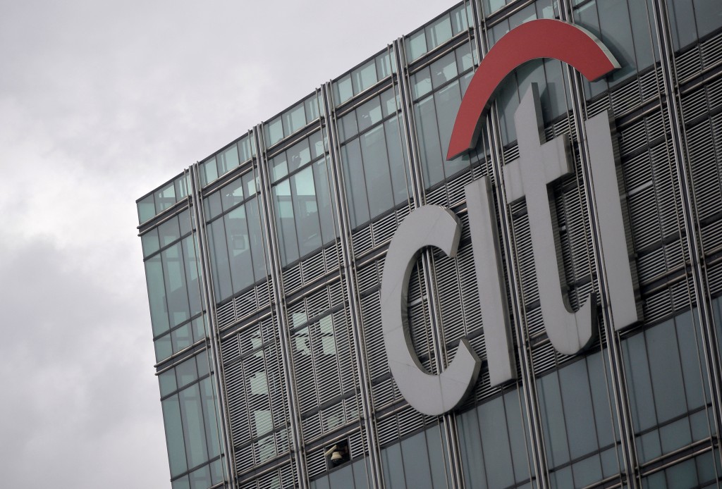 A Citi bank building is seen at Canary Wharf in London, Britain, 19 October, 2016. REUTERS/Hannah McKay/File Photo