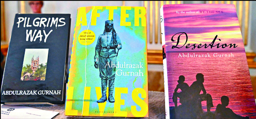 Some of Abdulzarak Gurnah's works. AFP Some of Abdulzarak Gurnah's works. AFP