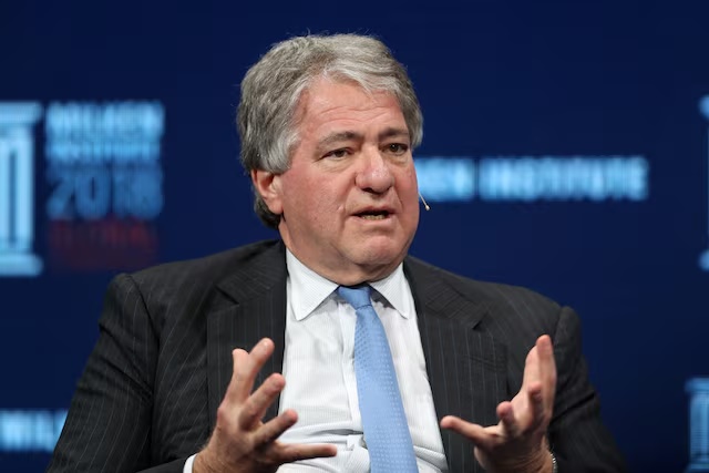 Leon Black, Chairman, CEO and Director, Apollo Global Management, LLC, speaks at the Milken Institute's 21st Global Conference in Beverly Hills, California, U.S. May 1, 2018. REUTERS/Lucy Nicholson/File Photo