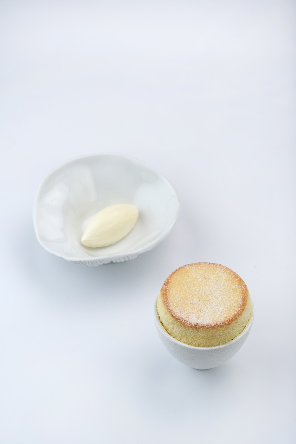 Ginger Souffle with Ginger Ice Cream.