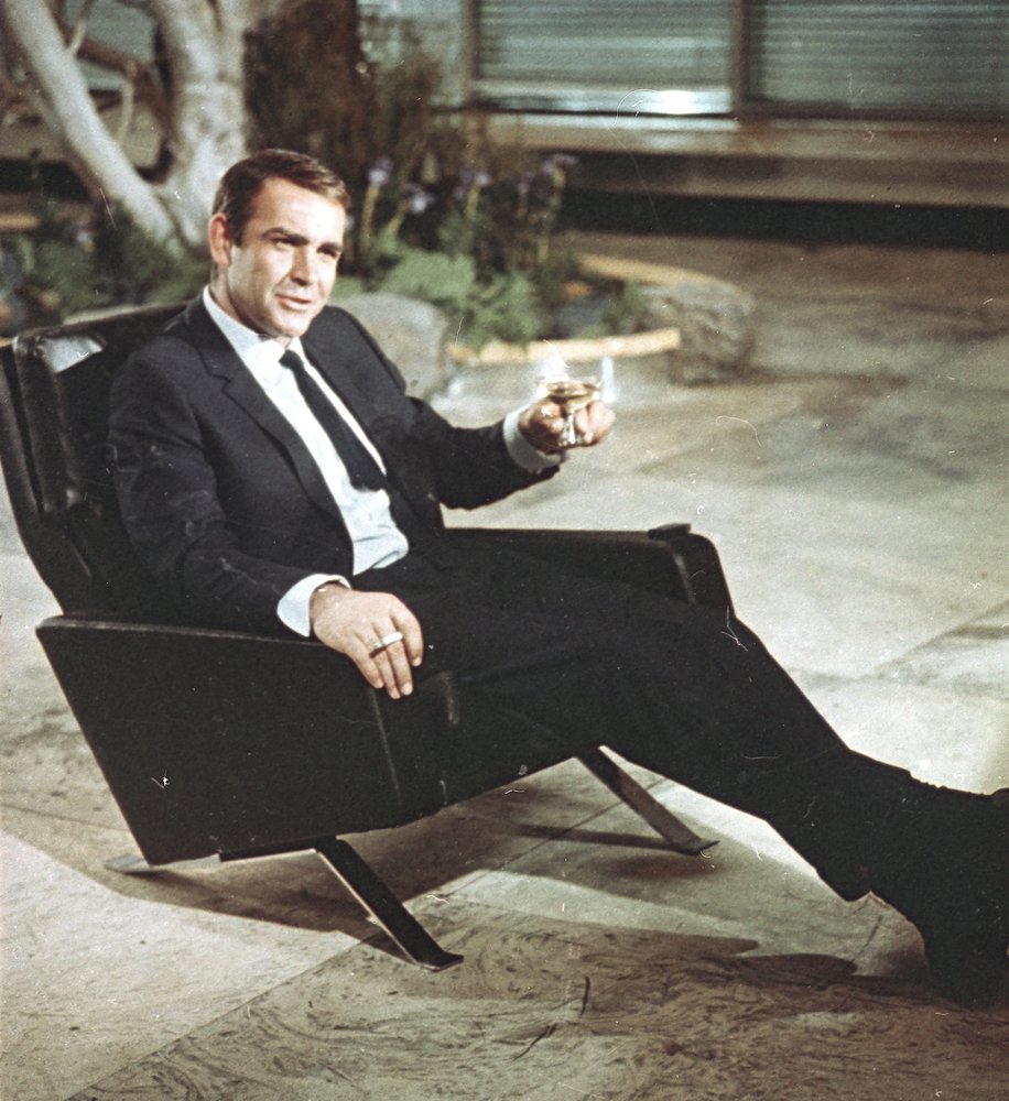 In this file photo dated July 29, 1966, actor Sean Connery is shown during filming the James Bond movie You Only Live Twice, on location in Tokyo, Japan. 