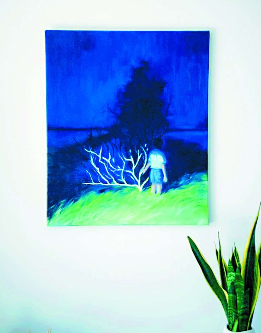 Clockwise from above: Secret by Lee Yorki, and artist Maria Cheung with her artworks, Frozen: Ixora and Frozen: Azalea. 