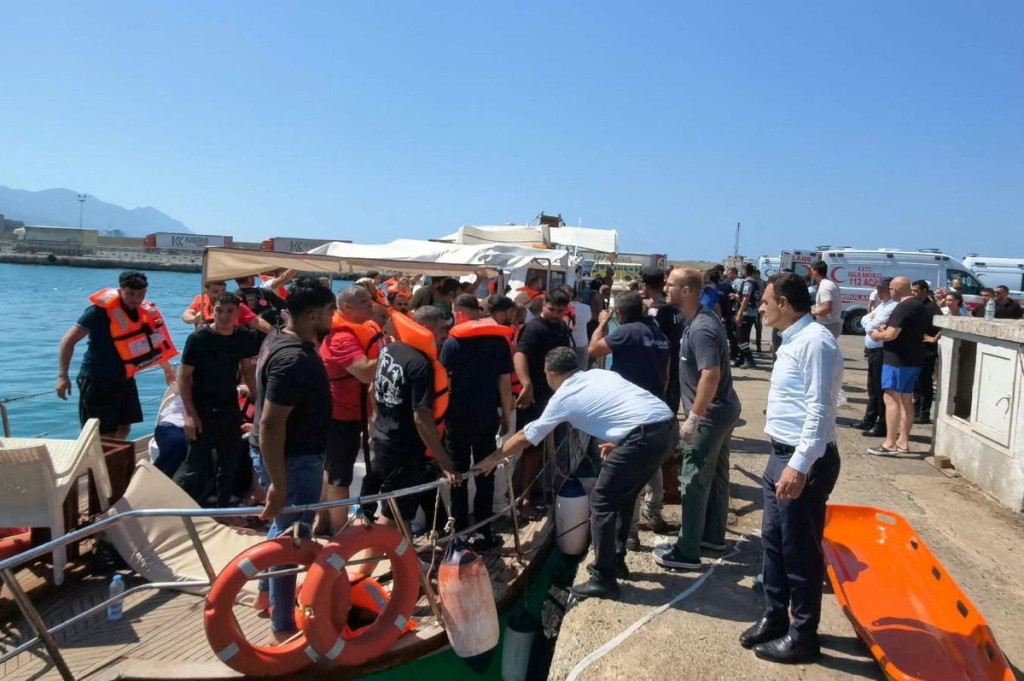 Passenger boat capsizes off North Cyprus. Reuters