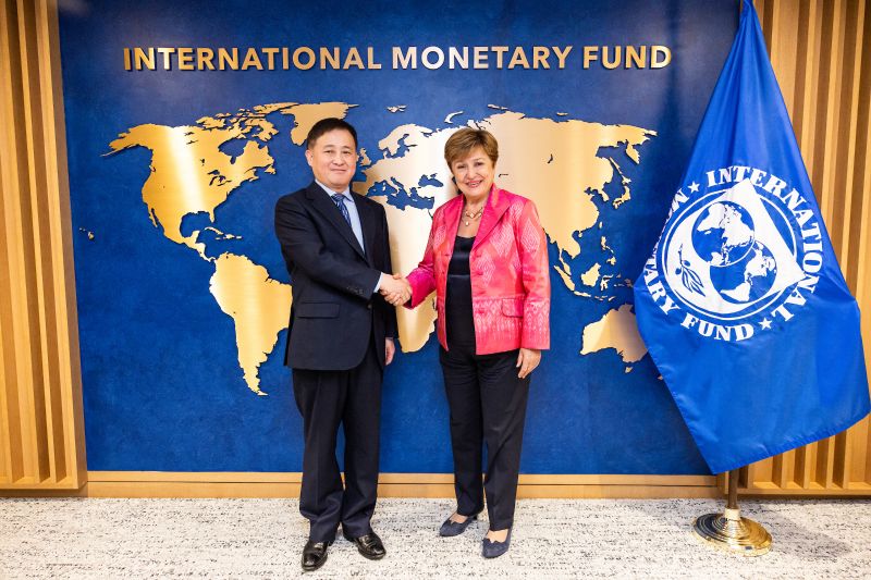 Pan Gongsheng, PBOC governor, met with Kristalina Georgieva, managing director of the International Monetary Fund (IMF) during the IMF/World Bank Spring Meetings on April 25, 2025. PBOC
