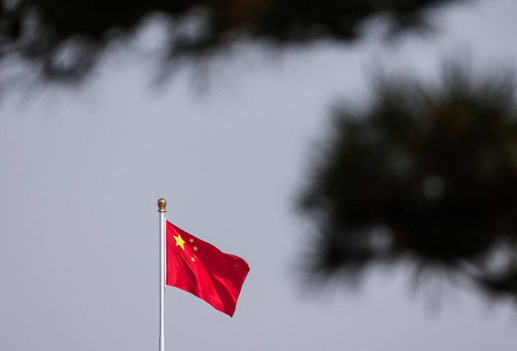 The national flag of the People's Republic of China flutters in the wind at Tiananmen Square, ahead of the annual meeting of the National People Congress (NPC), which begins this week, in Beijing, China, March 3, 2026. REUTERS/Maxim Shemetov