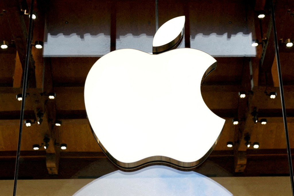 View of an Apple logo at an Apple store in Paris, France. (Reuters/File)
