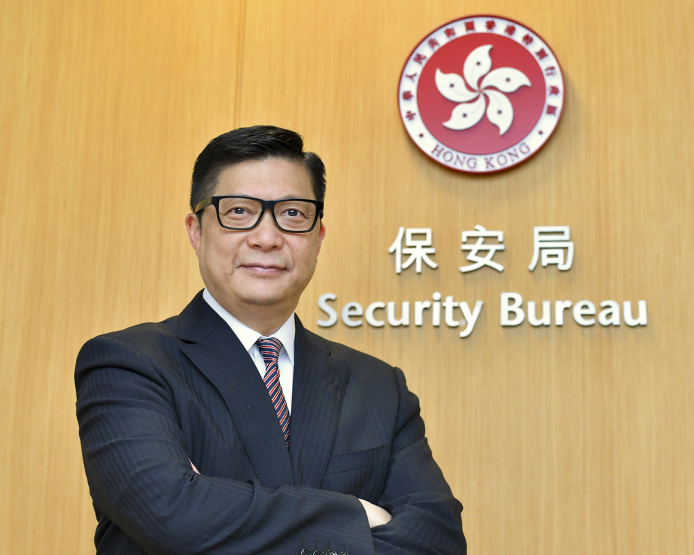 Chris Tang warned that citizens can be arrested for seccesion if they call for independence for Taiwan during its National Day celebrations on October 10. Sing Tao Chris Tang warned that citizens can be arrested for seccesion if they call for independence for Taiwan during its National Day celebrations on October 10. Sing Tao