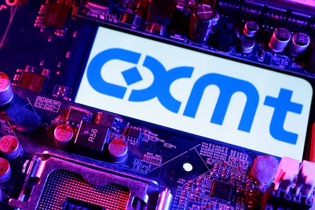 CXMT logo and computer motherboard are seen in this illustration taken April 14, 2026. REUTERS/Dado Ruvic/Illustration/File Photo