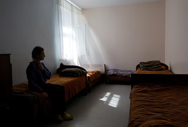 A girl evacuated from the Kursk region along with other children, including those from orphanages, following an incursion of Ukrainian troops in the course of Russia-Ukraine conflict, sits on a bed at a temporary accommodation centre located in a children's camp in Korolyov outside Moscow, Russia August 30, 2024. REUTERS/Yulia Morozova/File Photo A girl evacuated from the Kursk region along with other children, including those from orphanages, following an incursion of Ukrainian troops in the course of Russia-Ukraine conflict, sits on a bed at a temporary accommodation centre located in a children's camp in Korolyov outside Moscow, Russia August 30, 2024. REUTERS/Yulia Morozova/File Photo