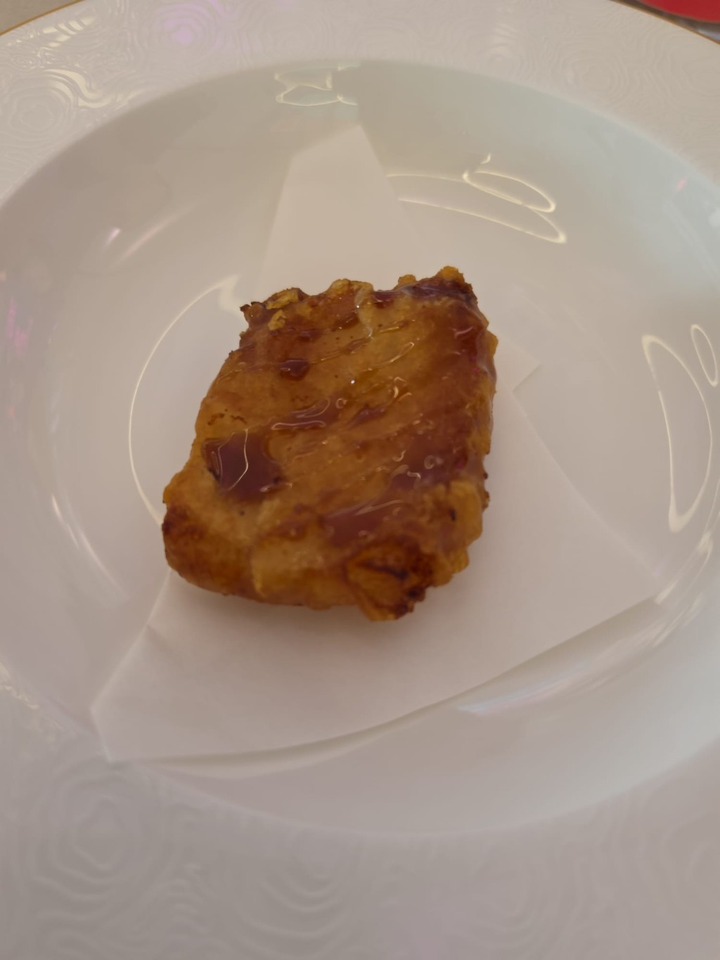 Crispy fish maw with aged sweet vinegar sauce By chef Yang Yanbin