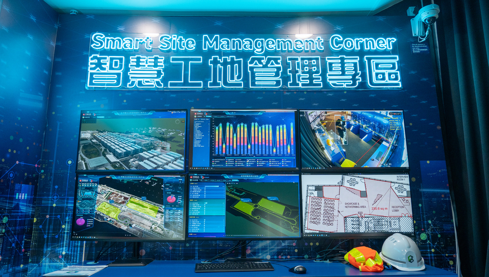 With digitalisation, construction site could be managed in a remote and smart way, including holistic monitoring system, data analysis, smart helmet, and so on.