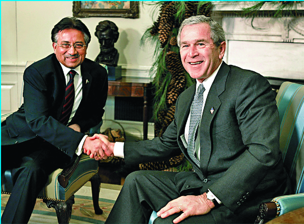 Pervez Musharraf was an ally of George W Bush's war on Al Qaeda. Musharraf with the late Chinese leader Jiang Zemin. REUTERS, AP Pervez Musharraf was an ally of George W Bush's war on Al Qaeda. Musharraf with the late Chinese leader Jiang Zemin. REUTERS, AP