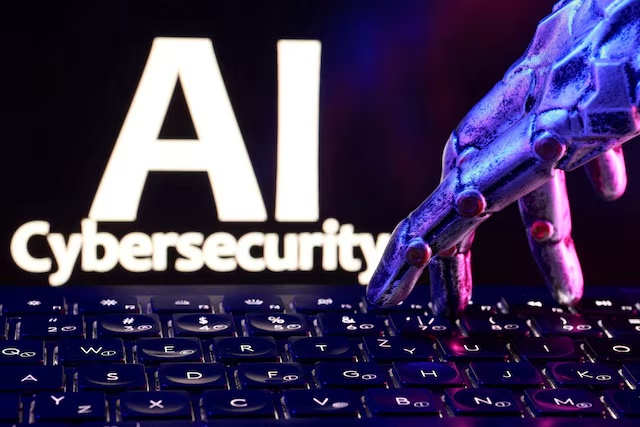 The words "AI Cybersecurity", a keyboard and a robotic hand in this illustration taken September 23, 2026. REUTERS/Dado Ruvic/Illustration//File Photo
