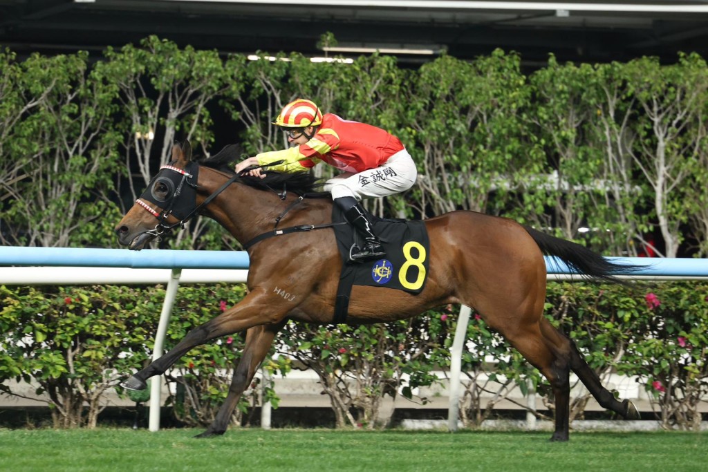 Run Run Timing runs away with the opening race in slick time on Wednesday night. Singtao