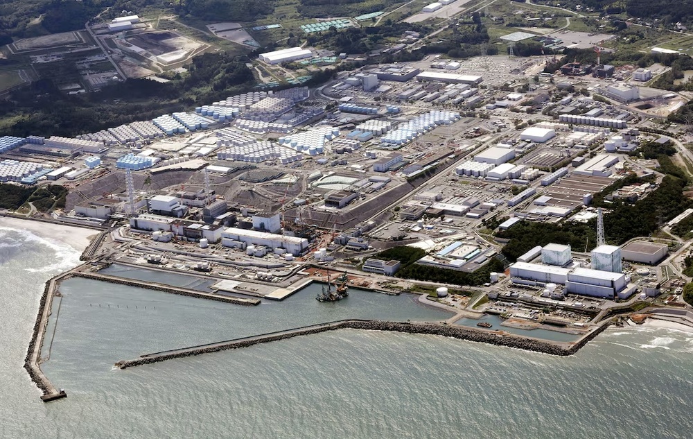 An aerial view shows the Fukushima Daiichi nuclear power plant, which started releasing treated radioactive water into the Pacific Ocean, in Okuma town, Fukushima prefecture, Japan August 24, 2023, in this photo taken by Kyodo. Kyodo/via REUTERS An aerial view shows the Fukushima Daiichi nuclear power plant, which started releasing treated radioactive water into the Pacific Ocean, in Okuma town, Fukushima prefecture, Japan August 24, 2023, in this photo taken by Kyodo. Kyodo/via REUTERS
