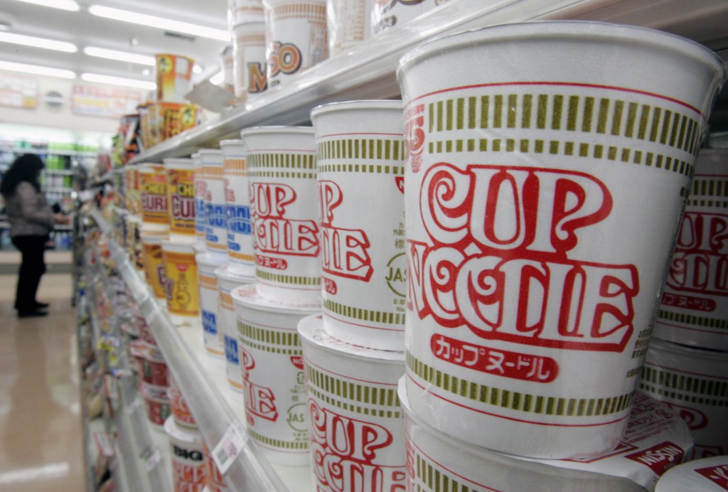 Japanese instant-noodle maker Nissin Food Products' "Cup Noodle". REUTERS