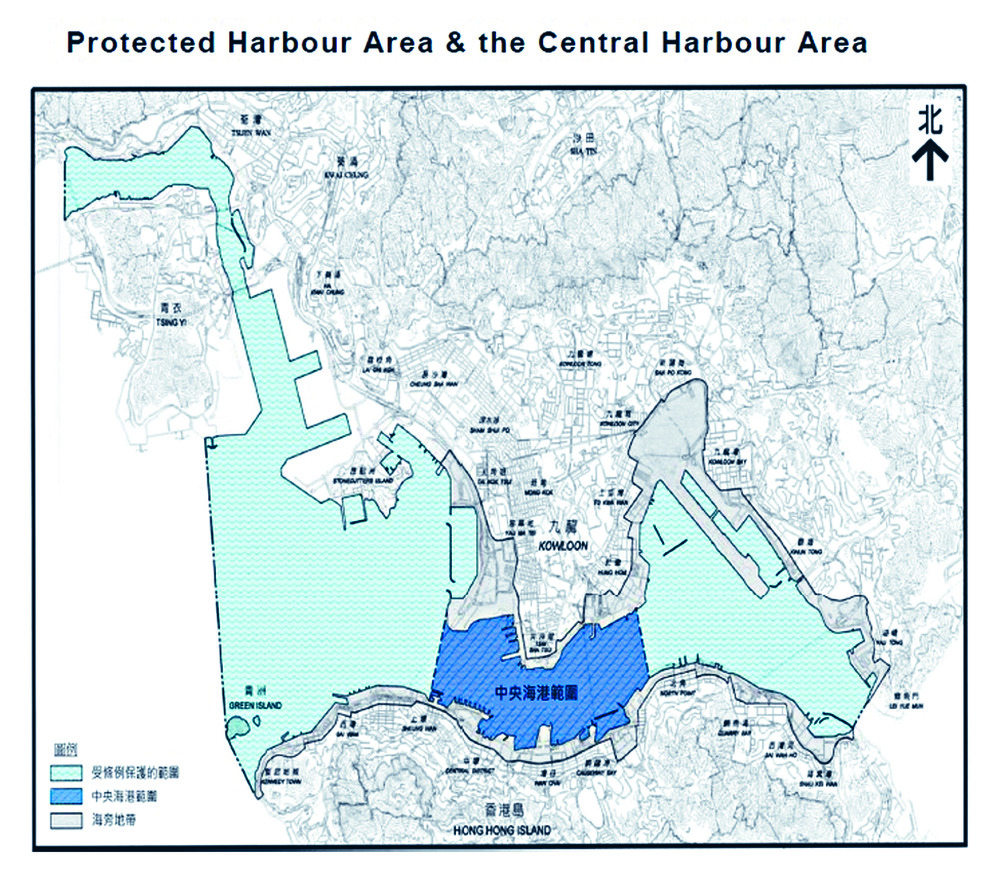 The dark blue zone indicates the new land reclamation limits that Mak is proposing. The dark blue zone indicates the new land reclamation limits that Mak is proposing.
