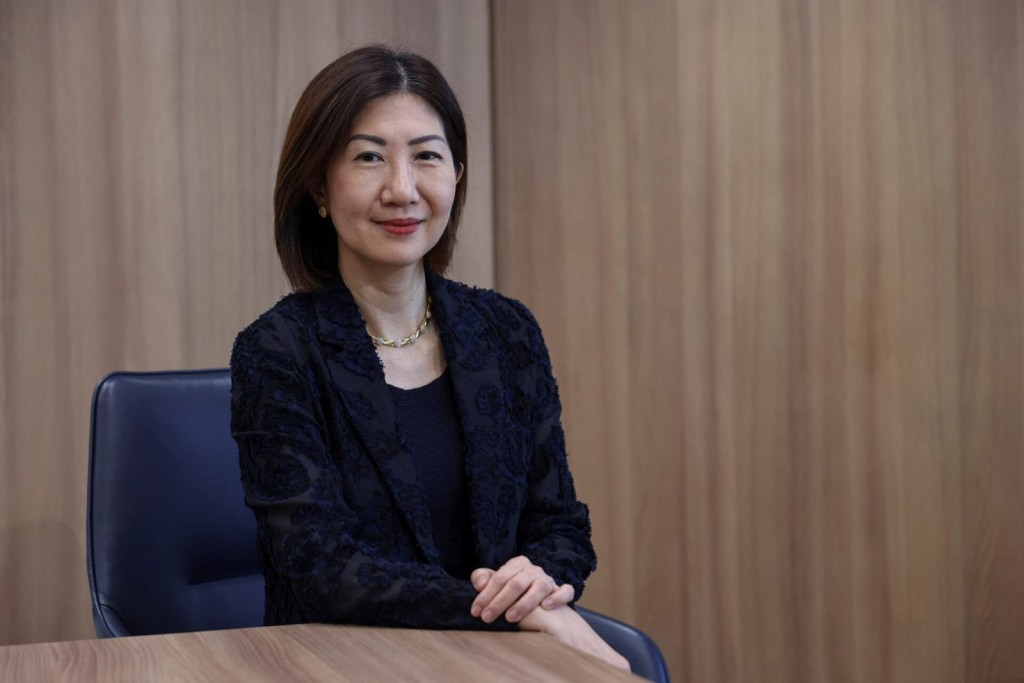 Bonnie Chan, CEO of Hong Kong Exchanges & Clearing poses for photos during an interview with Reuters, in Hong Kong, China, June 10, 2025. REUTERS