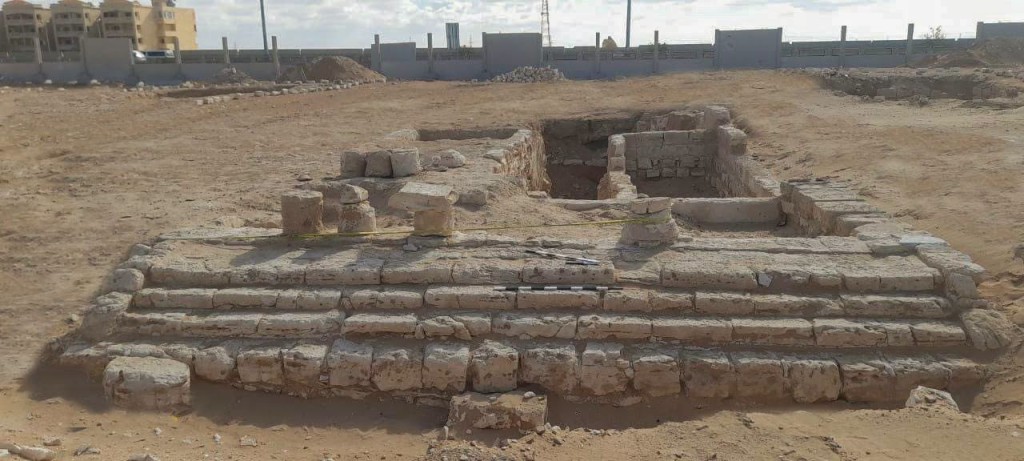 A thousand-year-old tomb was found at Marina El-Alamein. (Ministry of Tourism and Antiquities' facebook page)