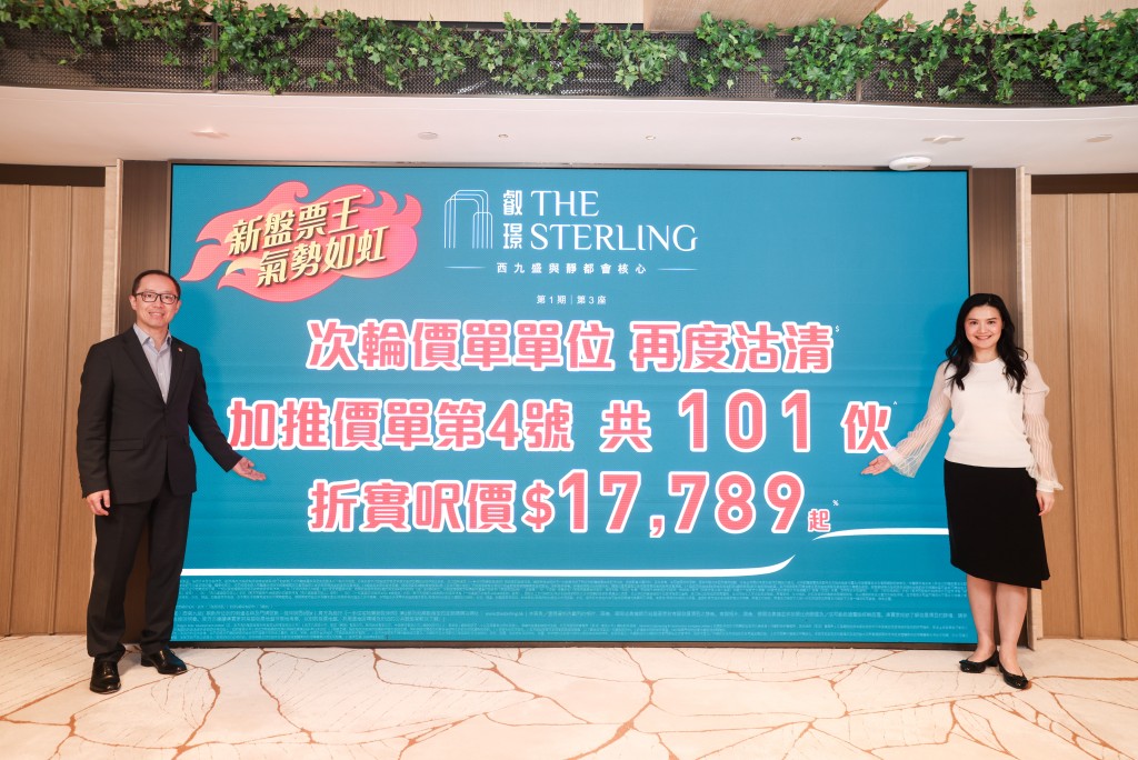 From left: Jeffrey Sy and CR Land (Overseas) sales and marketing deputy director Cen Feifei