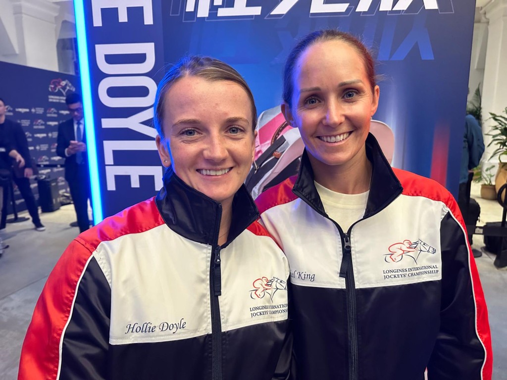 Hollie Doyle and Rachel King are among the field of 12 world class riders selected for Wednesday's LONGINES International Jockeys' Championship. Singtao