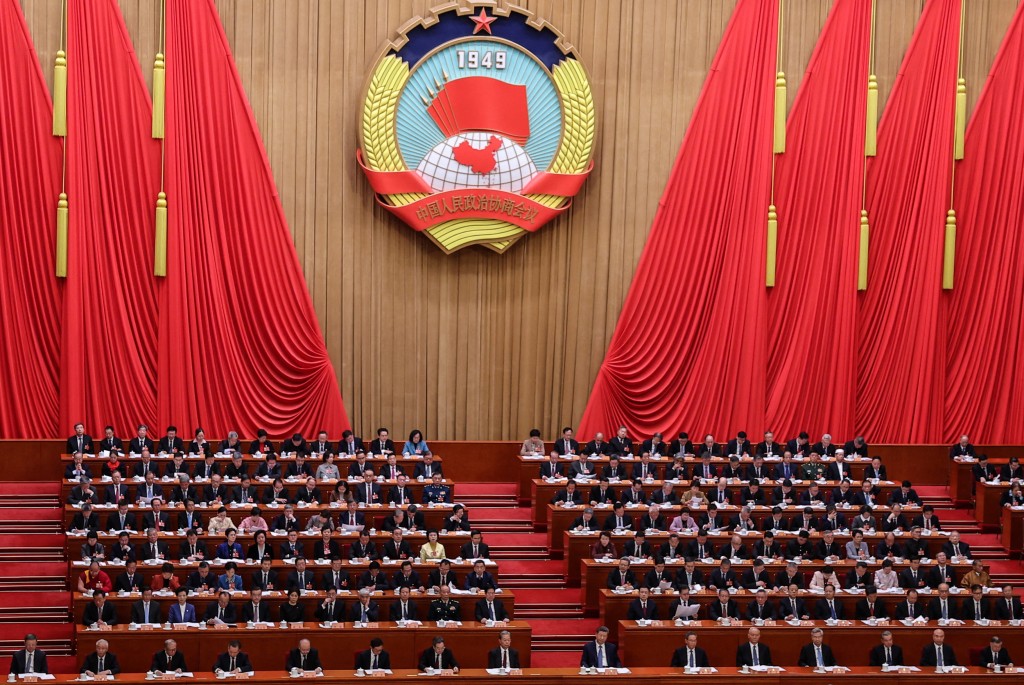 Chinese President Xi Jinping and other leaders attend the opening session of the Chinese People's Political Consultative Conference (CPPCC), at the Great Hall of the People in Beijing, China March 4, 2026. (Reuters)