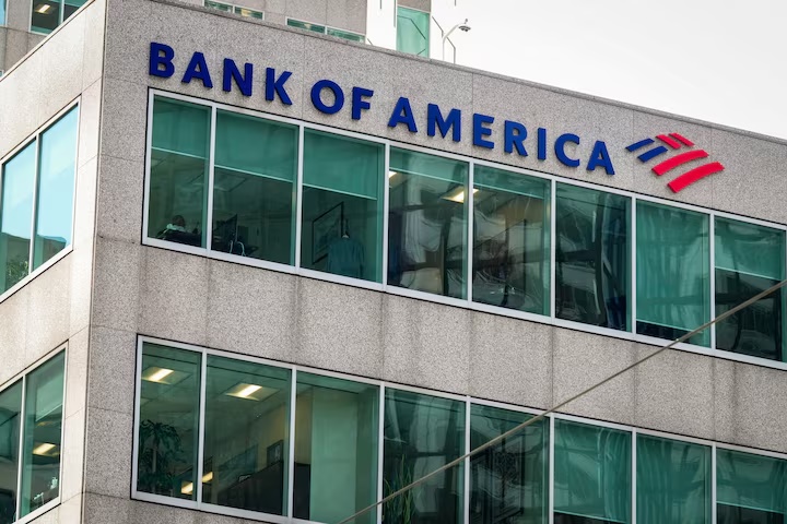 Bank of America's logo adorns the facade of its office in downtown Toronto, Ontario, Canada, September 8, 2026. REUTERS/Arlyn McAdorey
